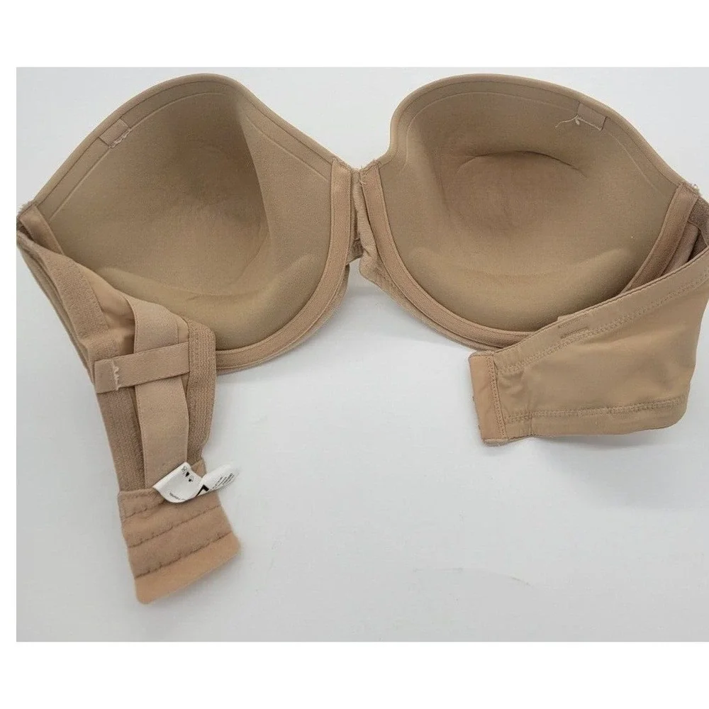 Maidenform Strapless Bra Minimalist Everyday Convertible Tan Beige 38D